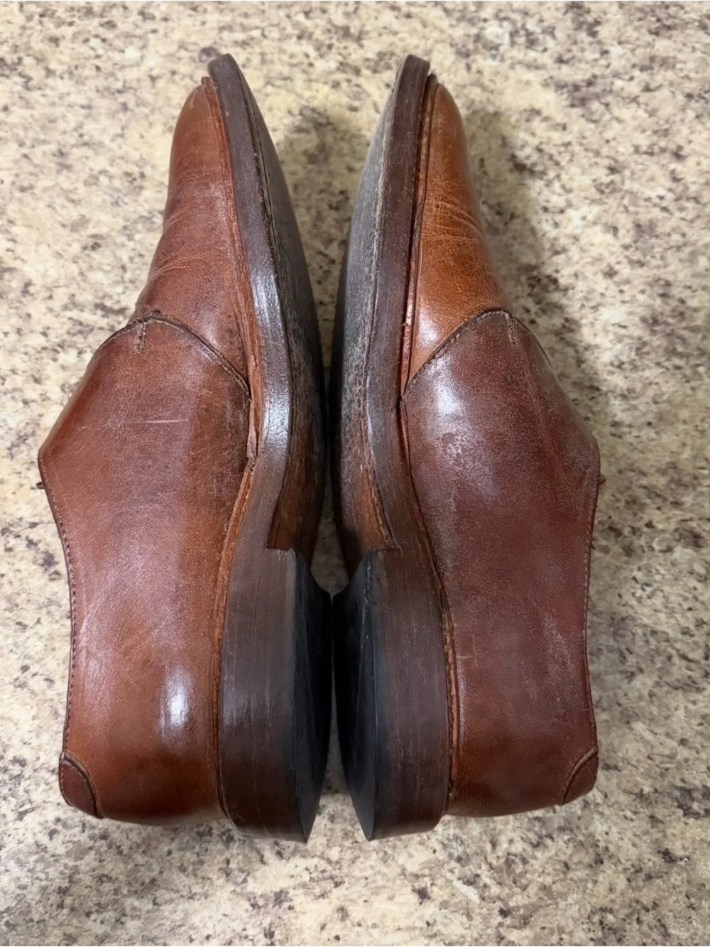 Allen Edmonds Lubbock 9 D Brown Leather Monk Strap Dress Shoes USA 8032 Oxfords